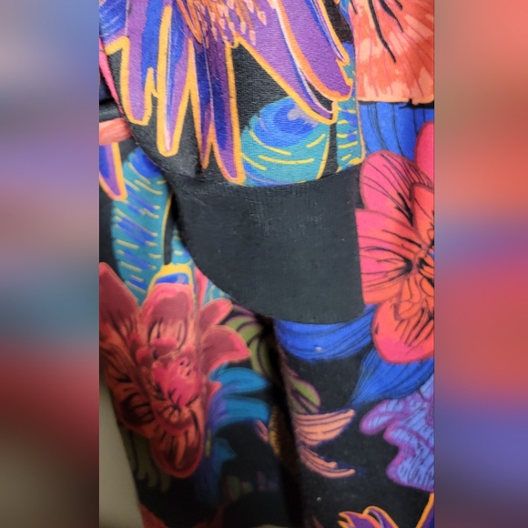 Le 31 Par Simons XL floral Koi fish bright tropical statement hoodie oversized - Picture 4 of 7